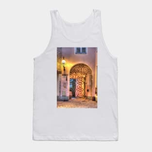 Old Archway at dusk, limestone hill of Tompea in the center of Tallinn, Estonia, Baltic States, Europe Tank Top